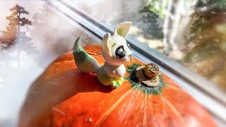 Леплю первый раз / Лесной кот ( лис) полимерная глина /polymer clay cat- craft clay -Лепим с детьми