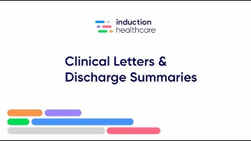 Induction Zesty - Clinical Letters & Discharge Summaries