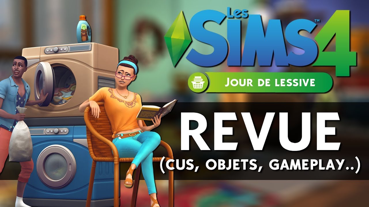 LES SIMS 4 JOUR DE LESSIVE | Découverte et avis ! (Test Kit d'Objets)