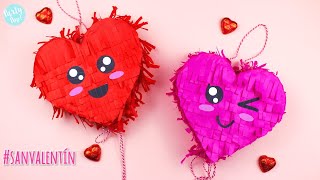 Mini piñatas para regalar en San Valentín - |Partypop DIY🎉|