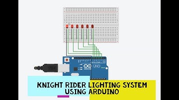 Make an easy Knight Rider LED Light System using Arduino Uno (with the code)