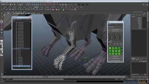 Setting Up Arm Controls - Animating a Dinosaur in Maya Step 6 of 15