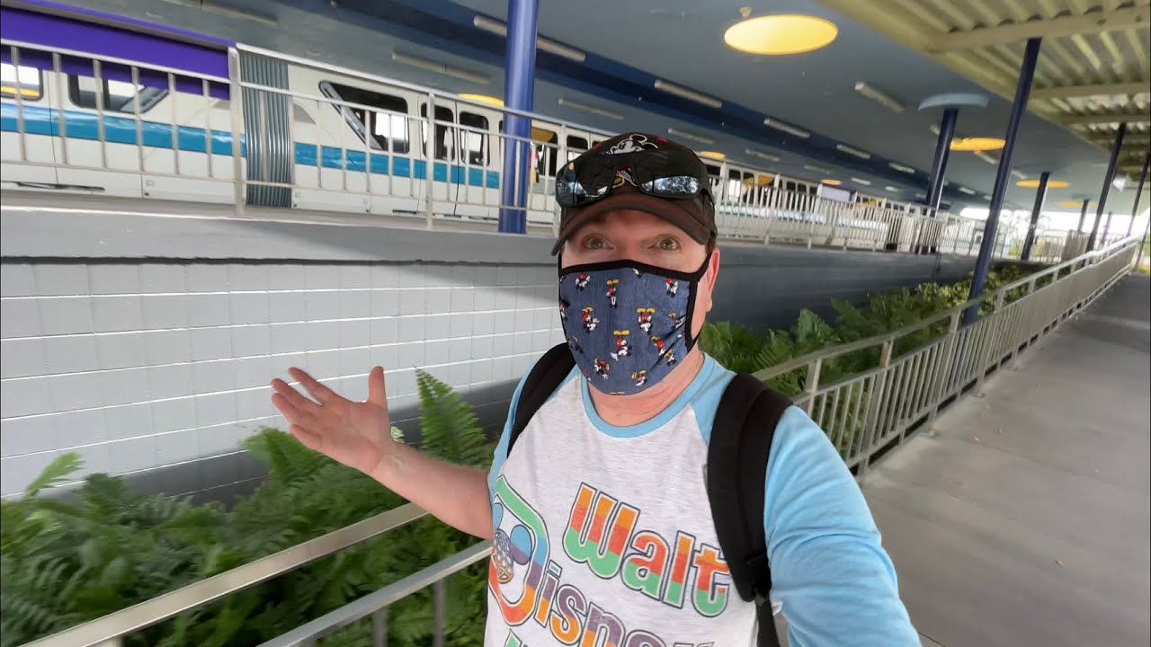 EPCOT Monorail Loop Opening Day Full Ride Walt Disney World July 18, 2021