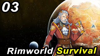 DEVASTATING RAID - Rimworld SURVIVAL Vanilla NO DLCs, NO Mods | Colony Sim Base Builder Part 03