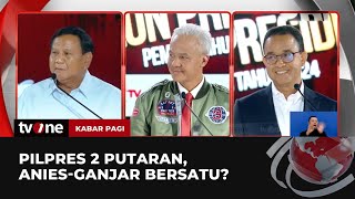 Jika Pilpres 2 Putaran, Ganjar-Mahfud dan AMIN Kemungkinan Bersatu? | Kabar Pagi tvOne