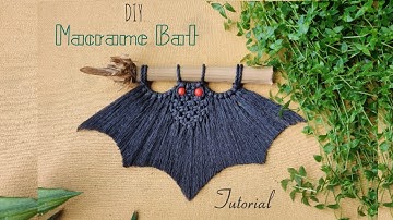 DIY Macrame Bat | Step by Step Tutorial | Easy to Make | Halloween Decoration