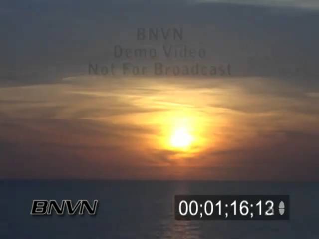 Time-lapse sunset over the Gulf Of Mexico.