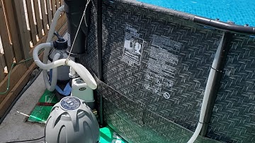 bestway saluspa spa heater on intex above ground pool.