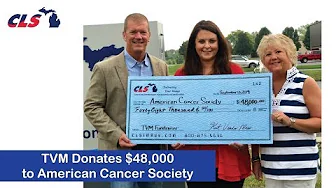 TVM Donates $48,000 to American Cancer Society