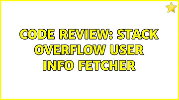 Code Review: Stack Overflow user info fetcher (3 Solutions!!)