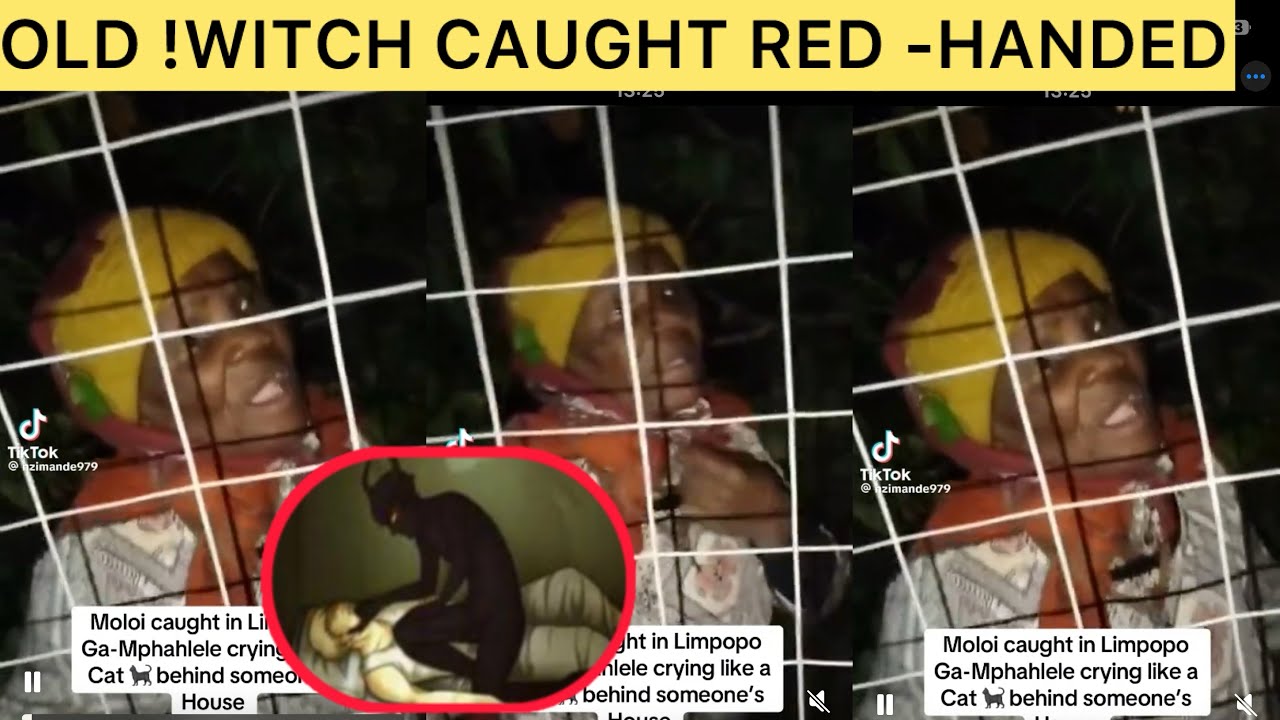 Midnight Horror! Old Witch Woman Caught Crying like a cat in the Dark 😱