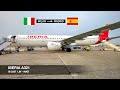 Flying on the oldest iberia aircraft  iberia a321  milan lin  madrid  economy