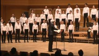 Asperges me （私を清めてください）,Puernatus in Bethlohem（ベツレヘムに子供が生まれたより） 名古屋少年少女合唱団　指揮：水谷俊二