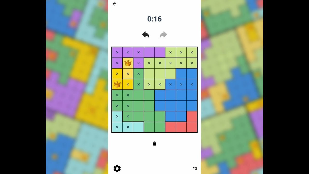 Queens Battle 👑 Level 3 8x8 Walkthrough & Solution