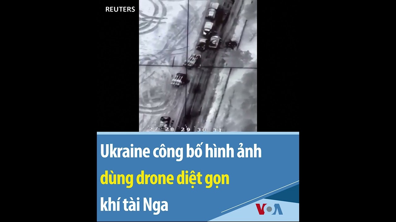 Ukraine công bố hình ảnh dùng drone diệt gọn khí tài... - youtube