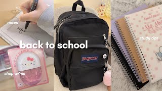 back to school prep 2026 ⋆˚꩜｡ pinterest girl, preparing for school, study tips, shopping, productive