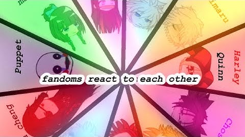 fandoms react to each other ||introduction for new characters + a bit of reaction to gabimaru|| 2x
