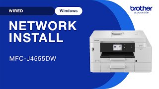 Install MFCJ4555DW on a wired network - Windows