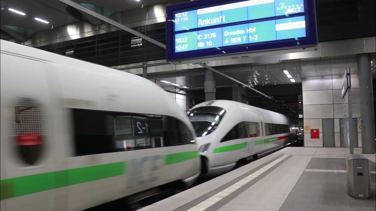 ICE 93 "Berolina" (Hamburg - Berlin - Wien) leaving at Berlin Hbf - YouTube
