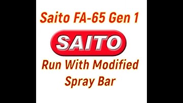 Saito FA-65 Gen 1 Run With Modified Spray Bar
