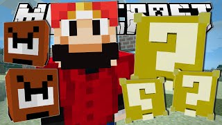 Minecraft | SUPER MARIO!! (Lucky Blocks, Goombas & More!) | One Command Creation