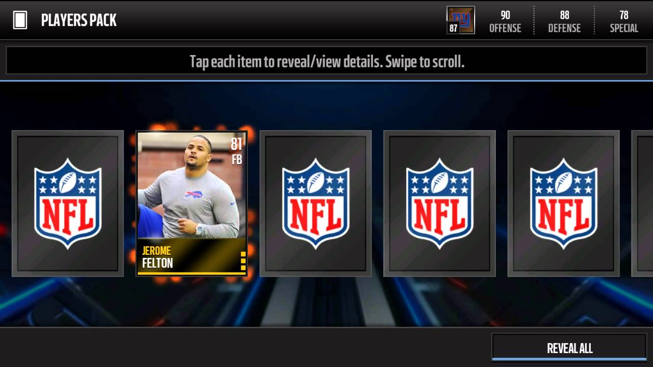 Madden Mobile PLAYER PACK! YouTube
