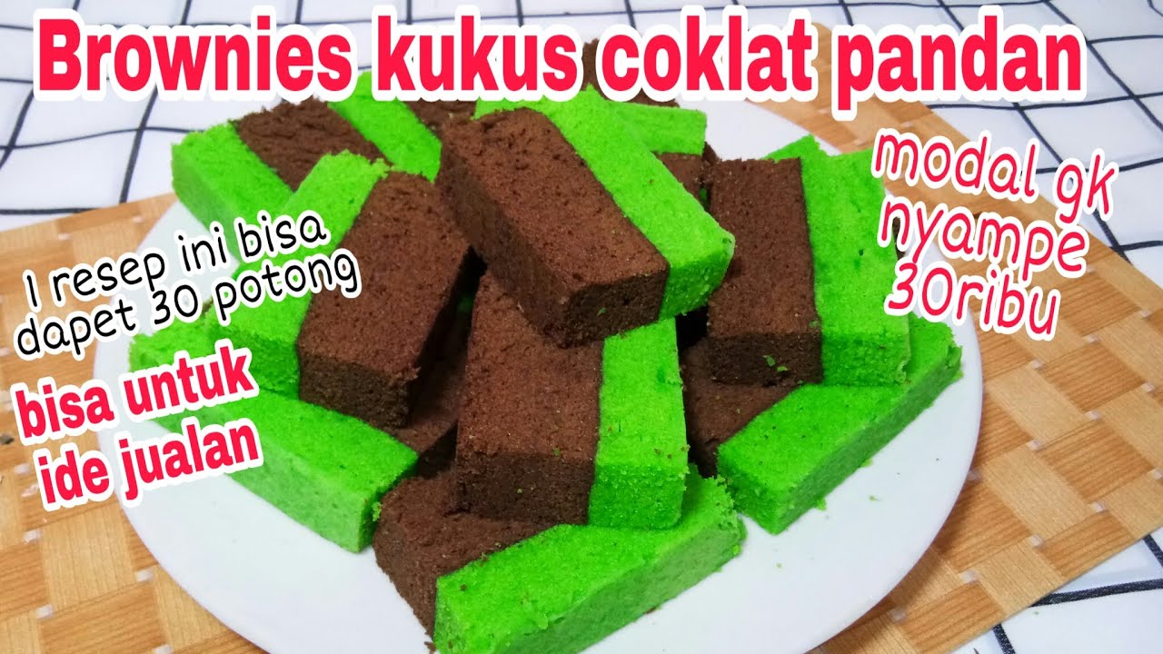 Resep brownies kukusresep brownies kukus coklat pandanbrownies kukus