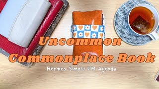 An Uncommon Commonplace Book | Hermès Simple PM Agenda Flip Through 🍊