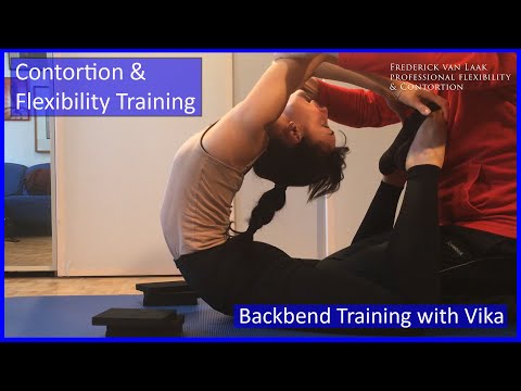 113 Flexyart Contortion Training: Backbend with Vika  - Also for Yoga, Pole, Ballet, Dance People