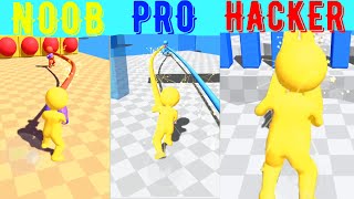 NOOB vs PRO vs HACKER lvl999 in Curvy Punch 3D screenshot 2