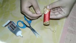 How to make silk thread bangles at home//সিল্কের সুতা দিয়ে চুড়ি তৈরি দেখুন/সুতা দিয়ে চুড়ি ডিজাইন