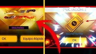Como Tener 2 Skins Exlusivas De Machete Y Ganar 50 Vouchers De Oro Free Fire Actualizacion