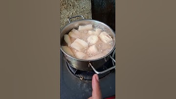 boiled cassava #cassava #children of the region