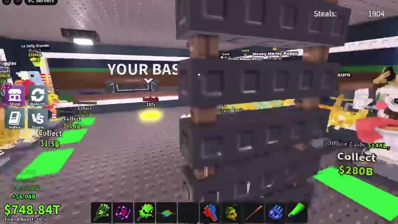 Playing sab dueling and trading machine