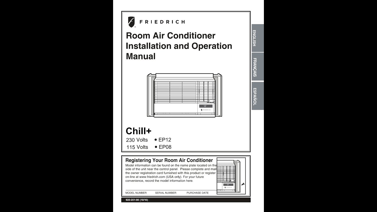 FRIEDRICH CHILL+ (CHILLPLUS) EP12 (01) PDF MANUAL - YouTube