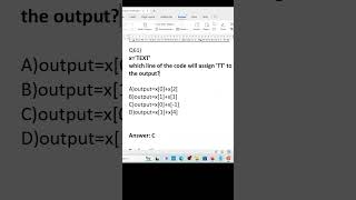 Python certification exam Question-61  #coding #python  #programming#shortsfeed #shorts #shortvideo