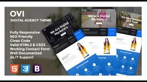 Ovi - Digital Agency Bootstrap Template | Themeforest Templates