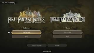 Final Fantasy Tactics: The Ivarice Chronicles - Main Menu / Title Screen with Music