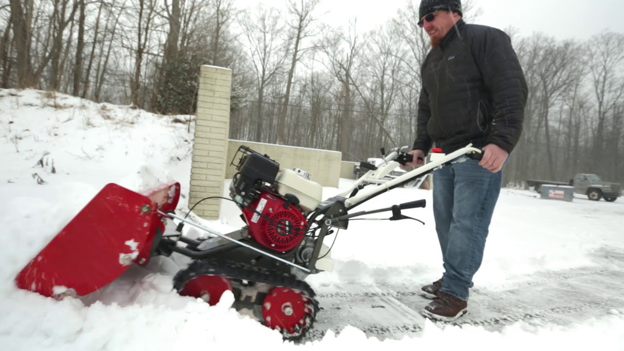 The Snow Bull A Walk Behind Snow Plow Youtube