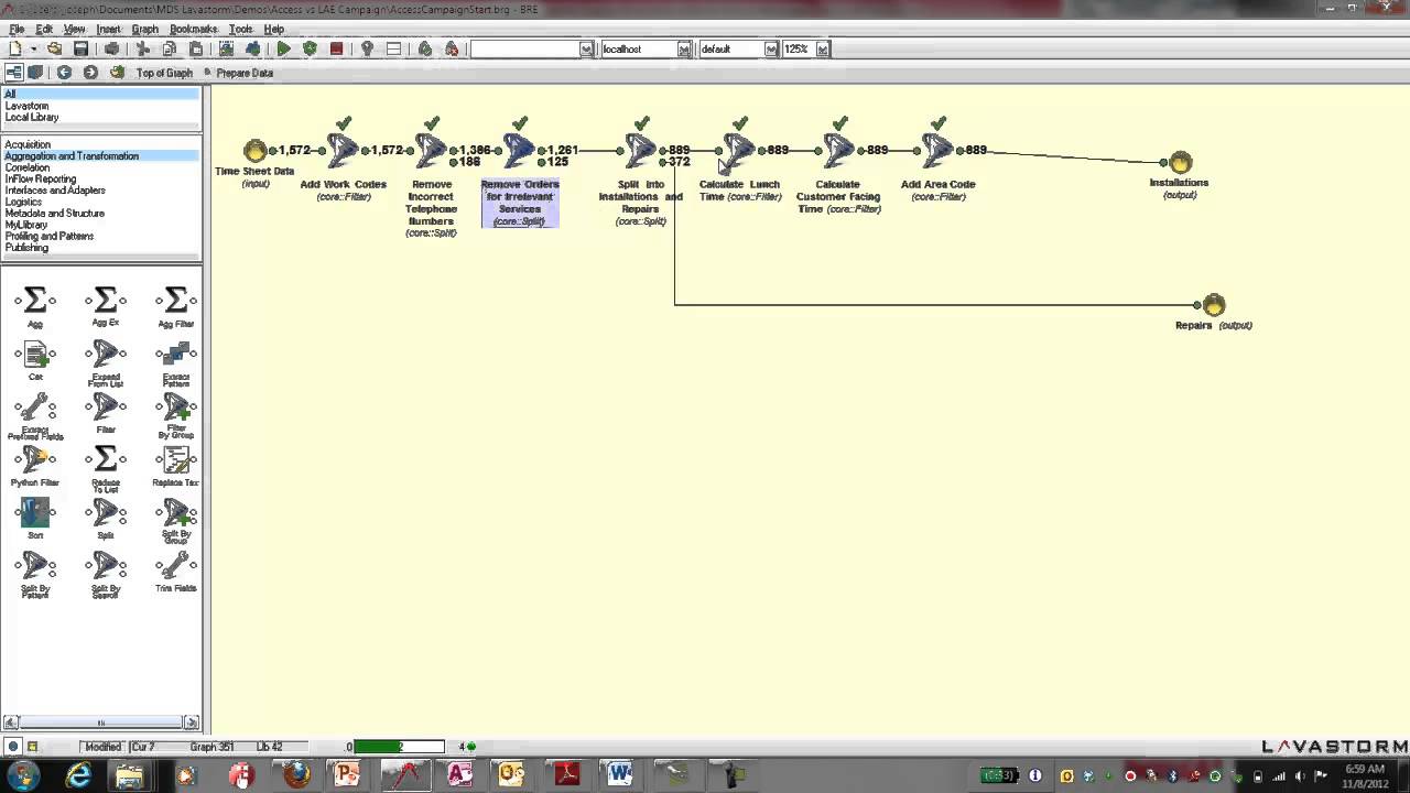 Lavastorm vs Databases for Analytics