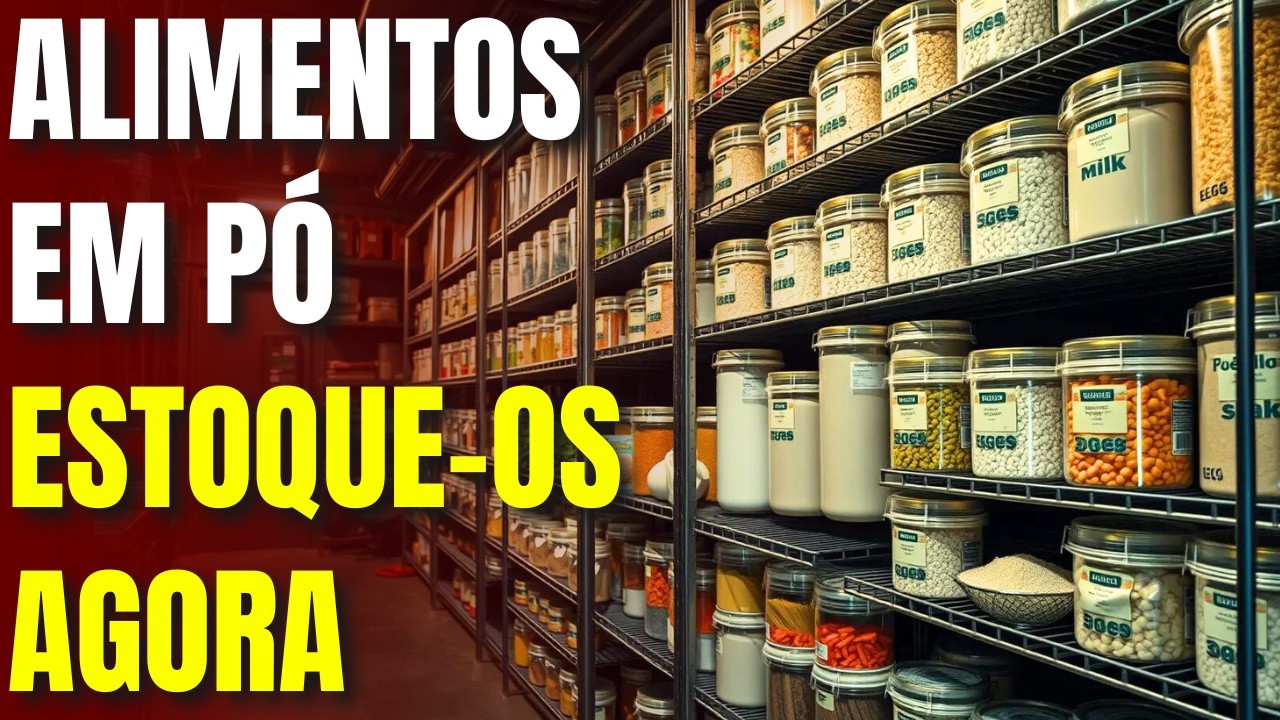 10 Alimentos em Pó Que DURAM PARA SEMPRE (30+ Anos de Prateleira)
