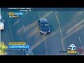 LAPD in pursuit of vehicle through streets of San Fernando Valley I ABC7