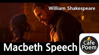 Speech: Tomorrow, and tomorrow, and tomorrow -  The Tragedy of Macbeth [Famous Shakespeare plays]