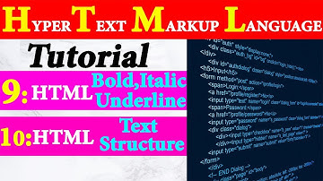 HTML-Text Formatting bold,italic and underline word|Paragraph| |Whats Tech|