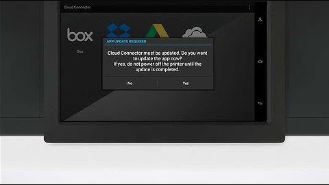 Lexmark Cloud Connector—Updating the application