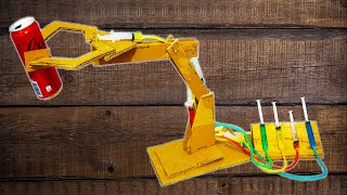 How to Make a Hydraulic Robot Arm out of Cardboard  Robot Making At Home  School Project Ideas