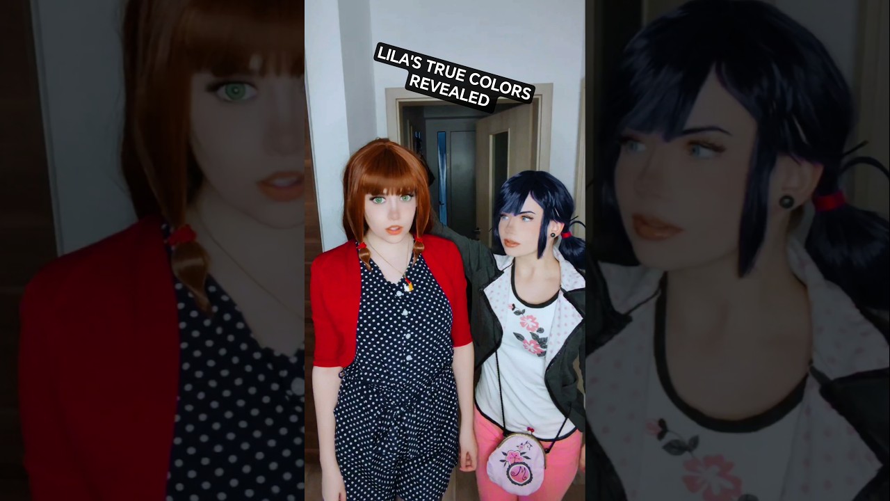 SHE'S BALD | Lila & Marinette @nikkihatsunecosplay #cosplay #shorts #miraculous