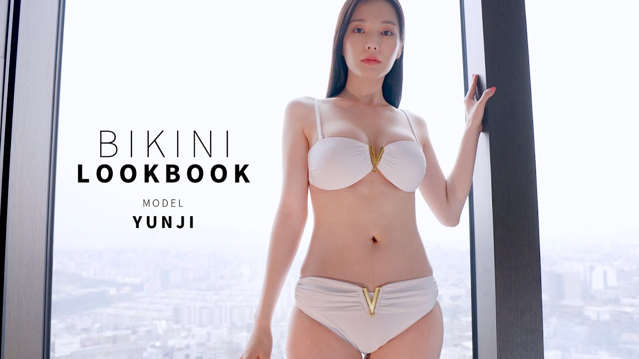 (4K) 올 여름🖤🤍신상 비키니 룩북(lookbook) | 모델윤지(yunji) 75C / 90
