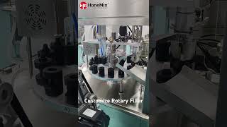 Customize Automatic Bottle Unscrambler Rotary Filling Capping Machine #rotaryfiller #vialfilling