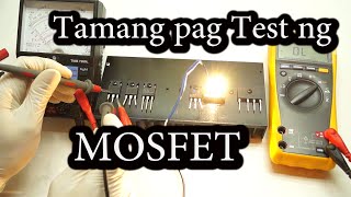 Tamang pag Test ng MOSFET